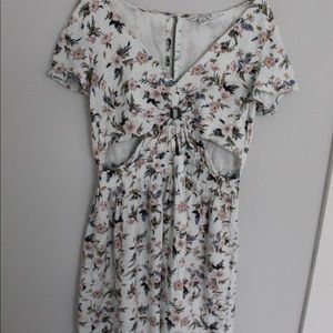 American Eagle Hawaiian Print Dress with cutouts